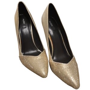 Aldo Sparkling Gold Heels